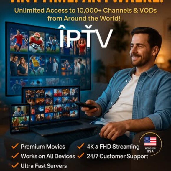 ⚡ VIP IPTV LIFETIME ACCESS! All Channels, Movies & PPV – INSTANT DELIVERY! - Picture 1 of 6